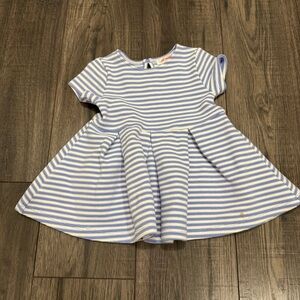 Joe Fresh Blue and White Striped Kids Flared Dress